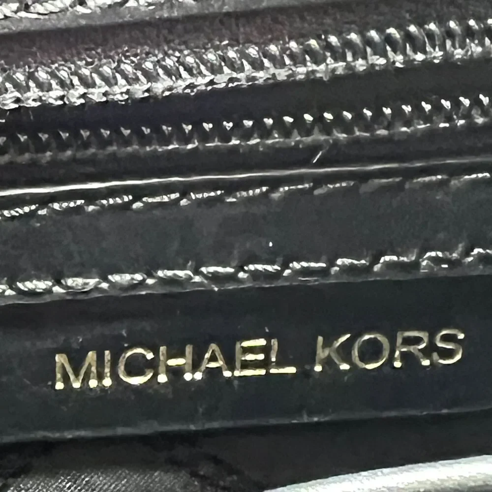 Michael Kors Black Pebble Soft Leather Crossbody Bag